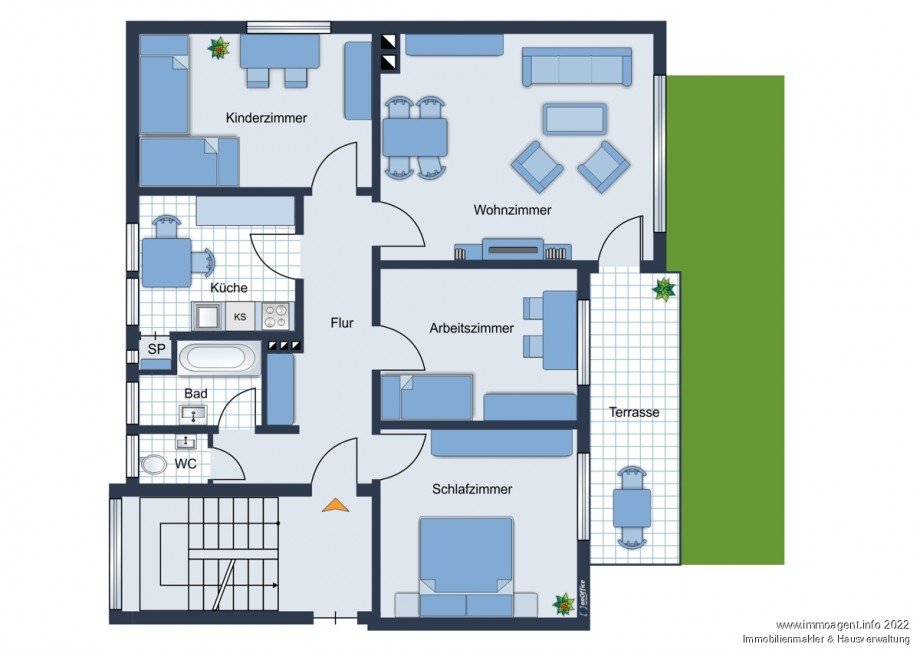 Grundriss Erdgeschosswohnung Bielefeld