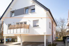 Au�enansicht Moderne Dreizimmerwohnung mit Balkon in Bielefeld Schildesche -VERMIETET-