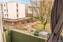 Blick vom Balkon Zentral gelegene Dreizimmerwohnung in Bielefeld-Stieghorst -VERKAUFT-
