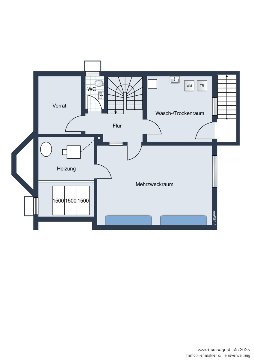 25442_Grundriss Keller Einfamilienhaus Leopoldsh�he