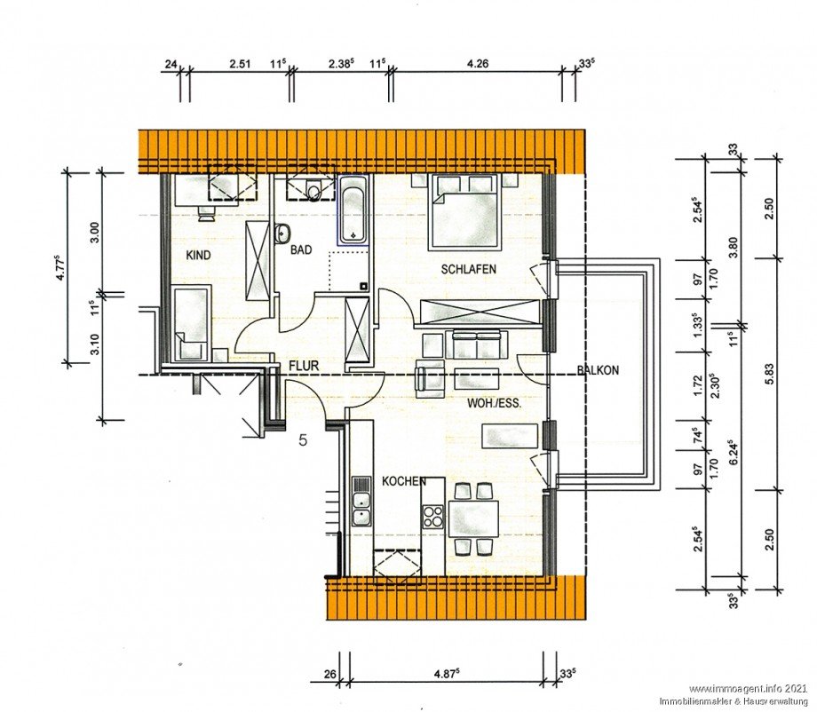 Grundriss Etagenwohnung Bielefeld