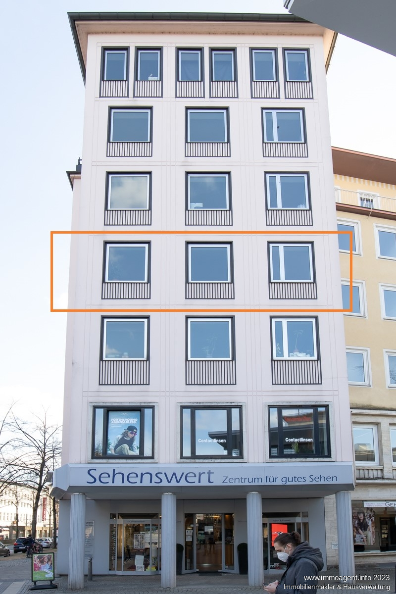 Au�enansicht Seite Etagenwohnung Bielefeld