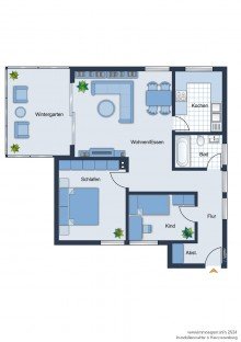 Grundriss EG rechts Top gepflegtes Mehrfamilienhaus zentral und ruhig in Brackwede  -VERKAUFT-