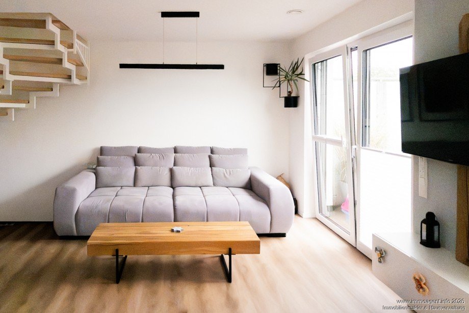 Wohnzimmer Dachgeschosswohnung Bielefeld