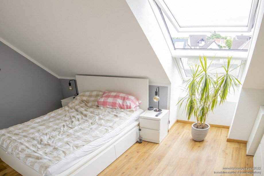 Schlafzimmer Dachgeschosswohnung Bielefeld