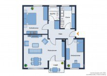 Grundriss Zentral gelegene Dreizimmerwohnung in Bielefeld-Stieghorst -VERKAUFT-