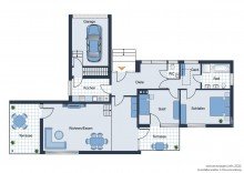 Grundriss Gepflegter Bungalow mit zwei Terrassen und Garage in Bielefeld-Senne -VERMIETET-