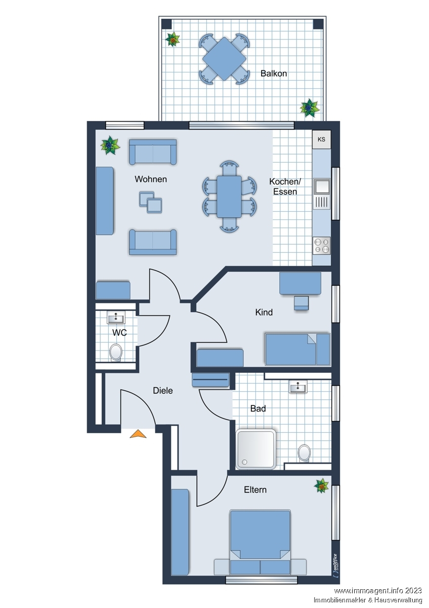Grundriss Etagenwohnung Bielefeld