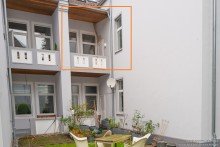 Au�enansicht Balkon Geschmackvolle Altbauwohnung im beliebten Musikerviertel
