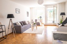 Wohnzimmer Ruhig gelegene Eigentumswohnung mit gro�em S�dbalkon in Bielefeld-Brackwede -VERKAUFT-