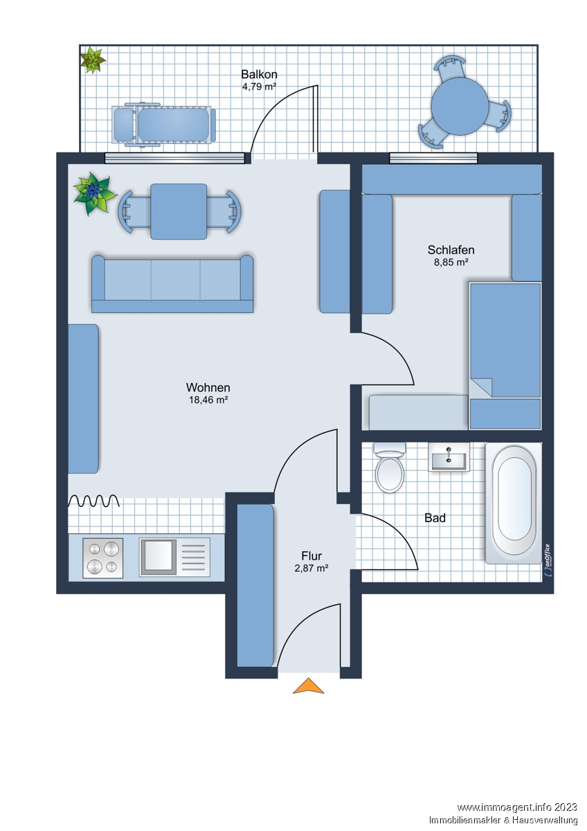 Grundriss Erdgeschosswohnung Bielefeld