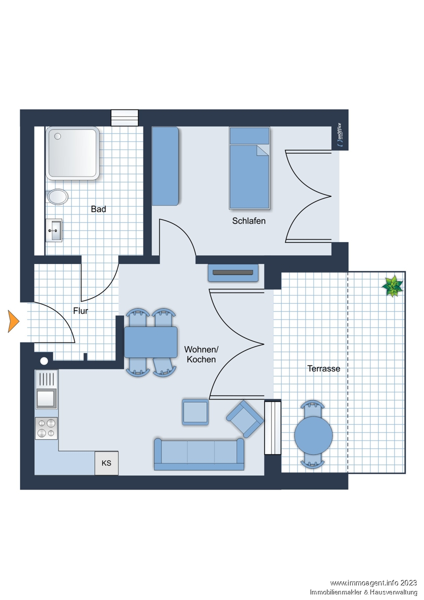 Grundriss Erdgeschosswohnung Bielefeld