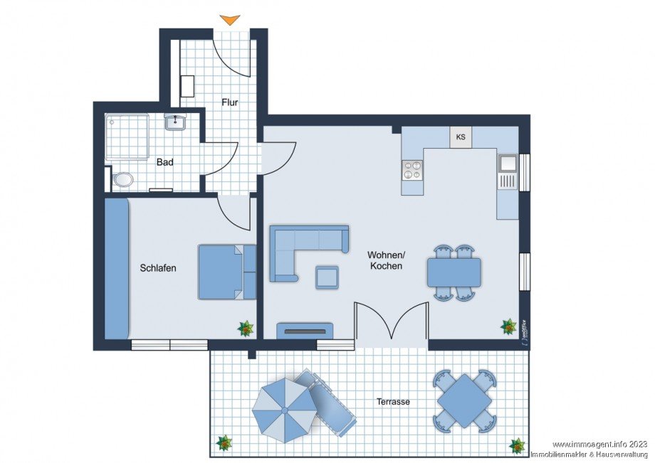 Grundriss Erdgeschosswohnung Bielefeld