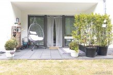Gro�z�gige Terrasse Bild 1 Attraktive, barrierefreie Zweizimmerwohnung im Erdgeschoss mit Terrasse in moderner Stadtvilla