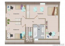 Grundriss Dachgeschoss Gem�tliches Einfamilienhaus mit d�nischem Charme -VERKAUFT-