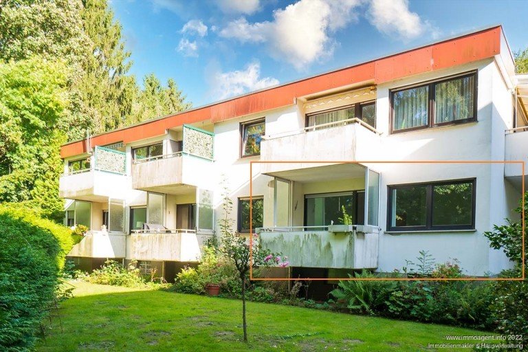 Au�enansicht hinten Bielefeld Etagenwohnung Attraktive Erdgeschosswohnung mit Westbalkon im beliebten Bielefelder Westen -VERKAUFT-