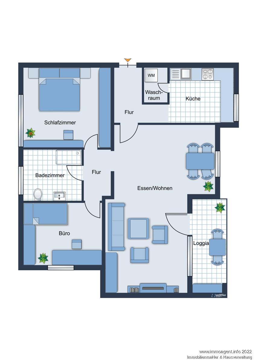 Grundriss Etagenwohnung Oerlinghausen