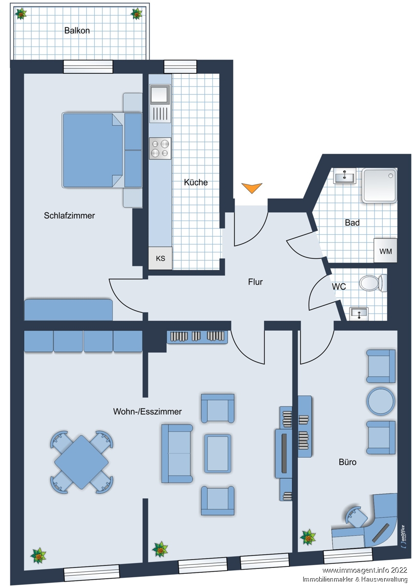 Grundriss Etagenwohnung Bielefeld