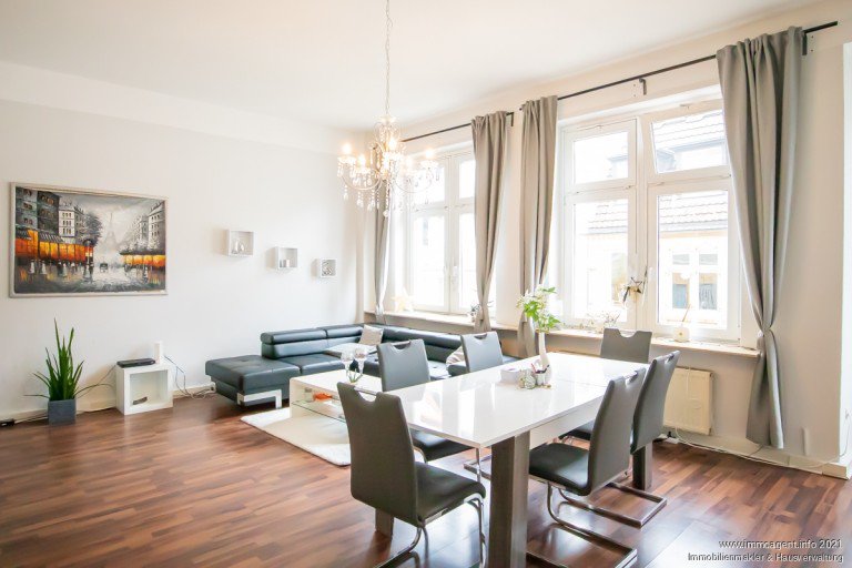 Wohn- und Esszimmer Bielefeld Etagenwohnung Gro�z�gige, helle P�rchenwohnung in der Bielefelder Altstadt
