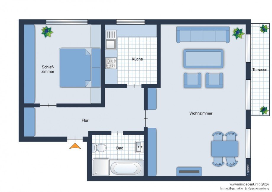 Grundriss Erdgeschosswohnung Bielefeld