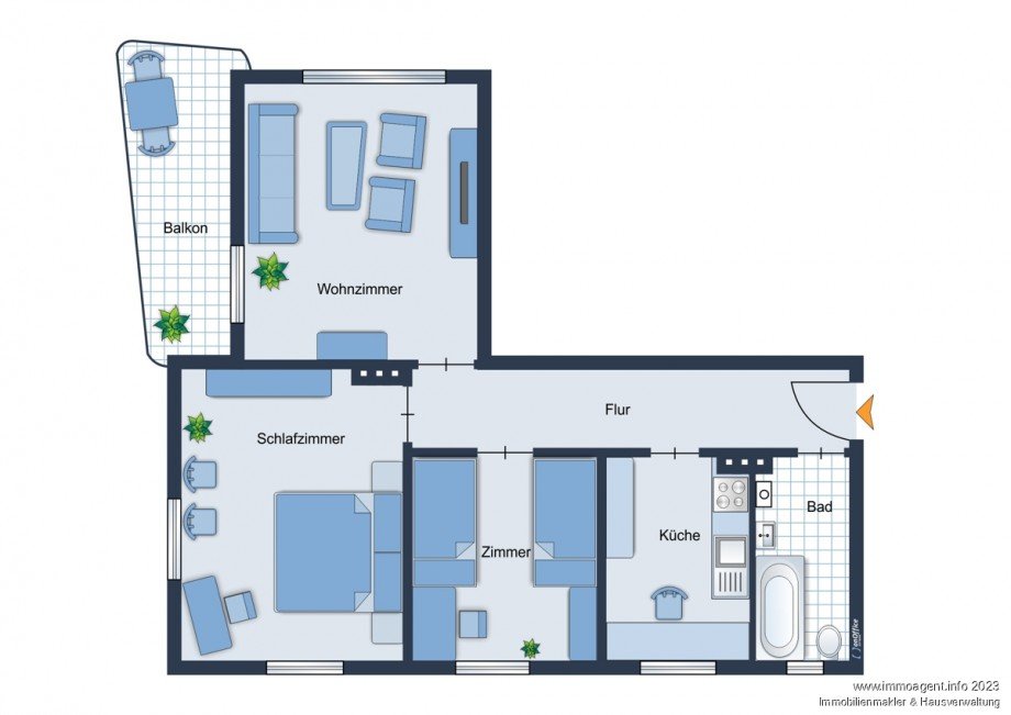 Grundriss Erdgeschosswohnung Bielefeld