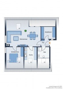 Grundriss Gem�tliche Dachgeschosswohnung im Musikerviertel -VERMIETET-