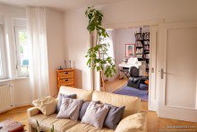 Wohn-/Esszimmer Charmante Erdgeschosswohnung mit gro�em Garten in Bielefeld-Sieker -VERMIETET-