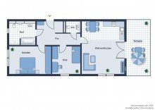 Grundriss Sonnige Erdgeschosswohnung mit Terrasse