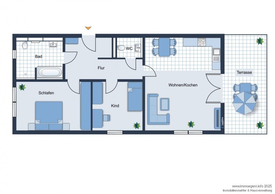 Grundriss Erdgeschosswohnung Bielefeld