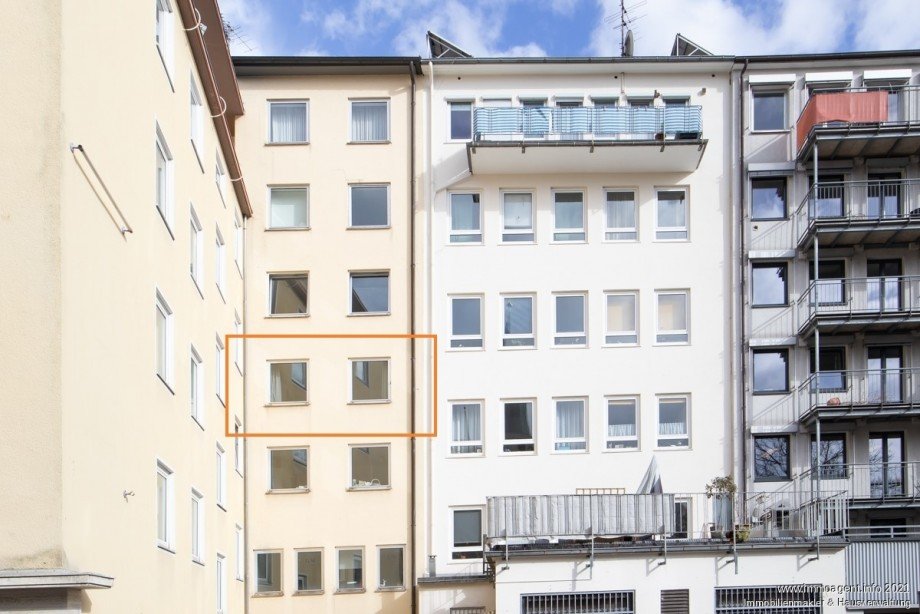 Au�ensicht hinten Etagenwohnung Bielefeld