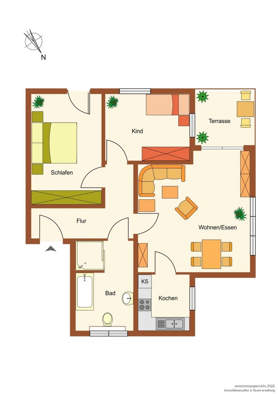 Grundriss Erdgeschosswohnung Bielefeld