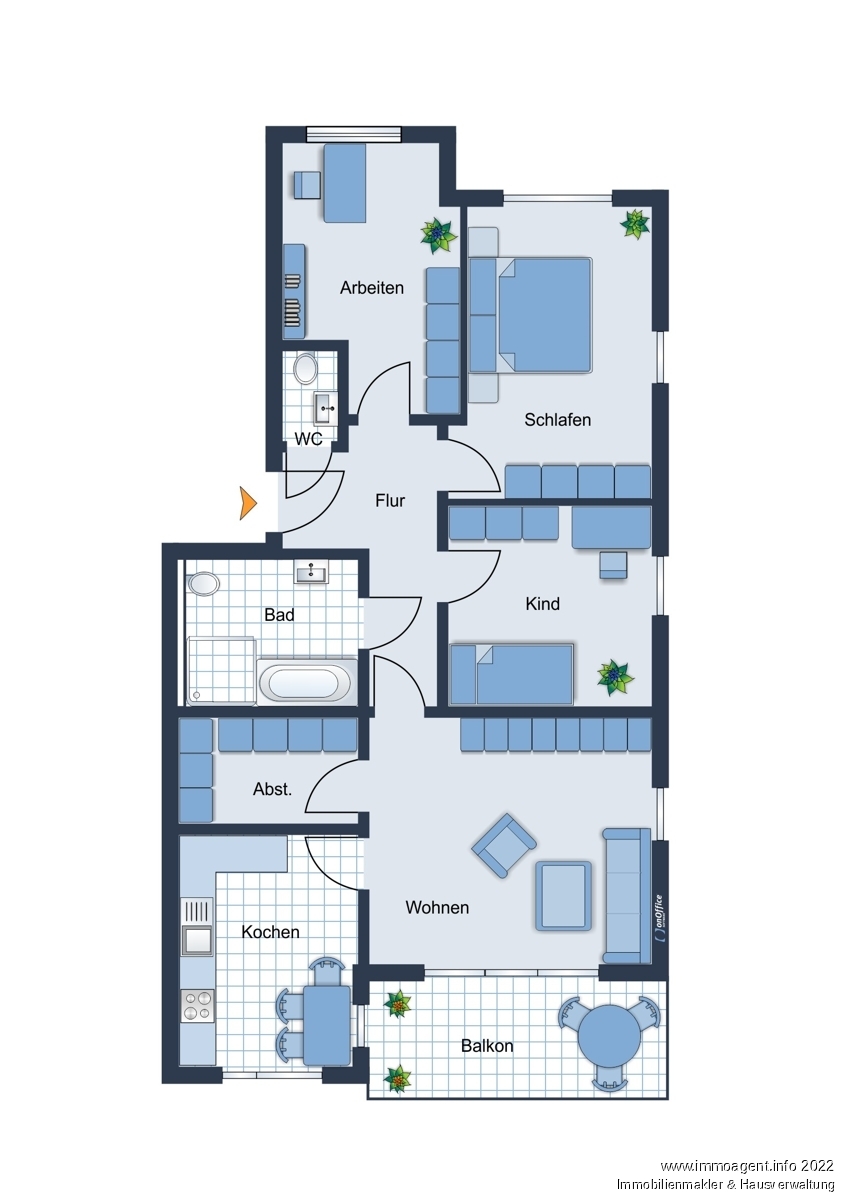 Grundriss Etagenwohnung Bielefeld