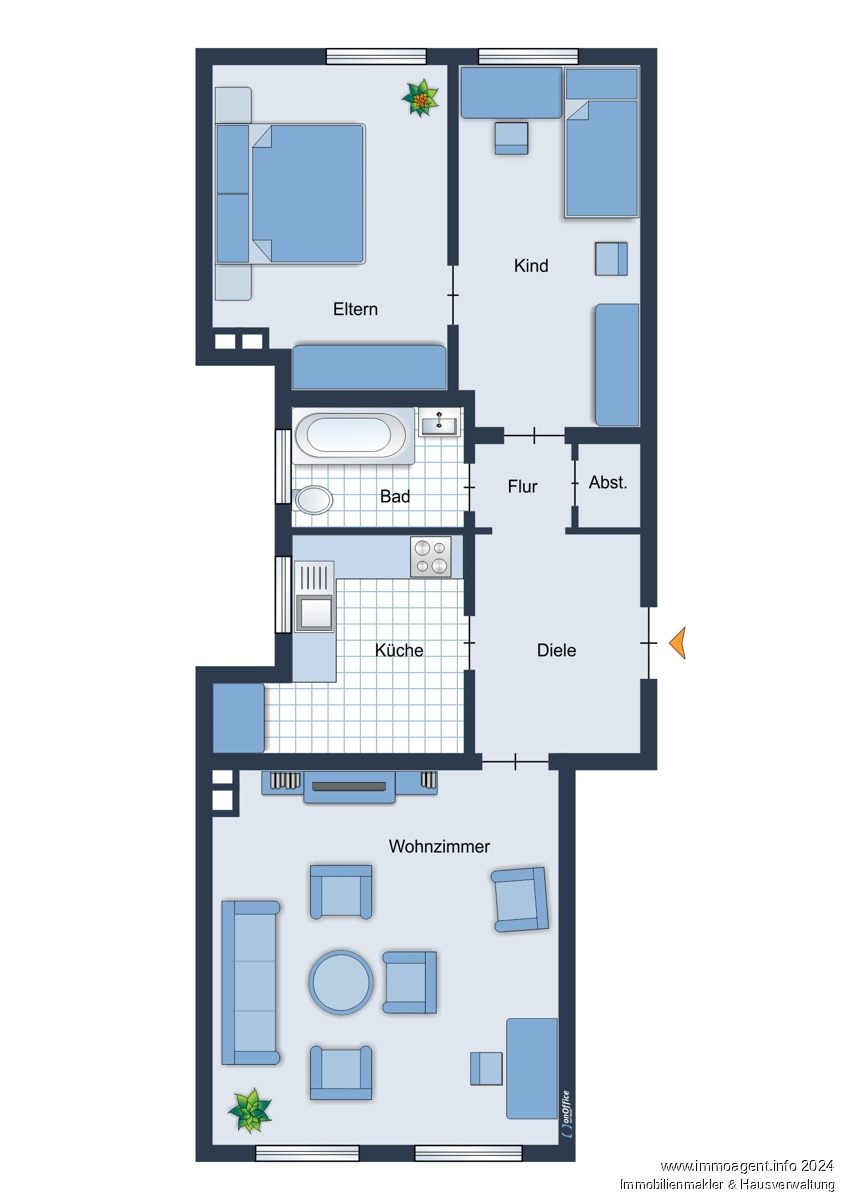 23336_Grundriss Wohnung Bielefeld