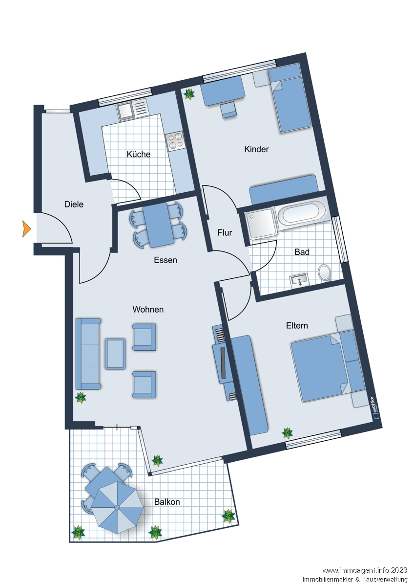 Grundriss Etagenwohnung Bielefeld