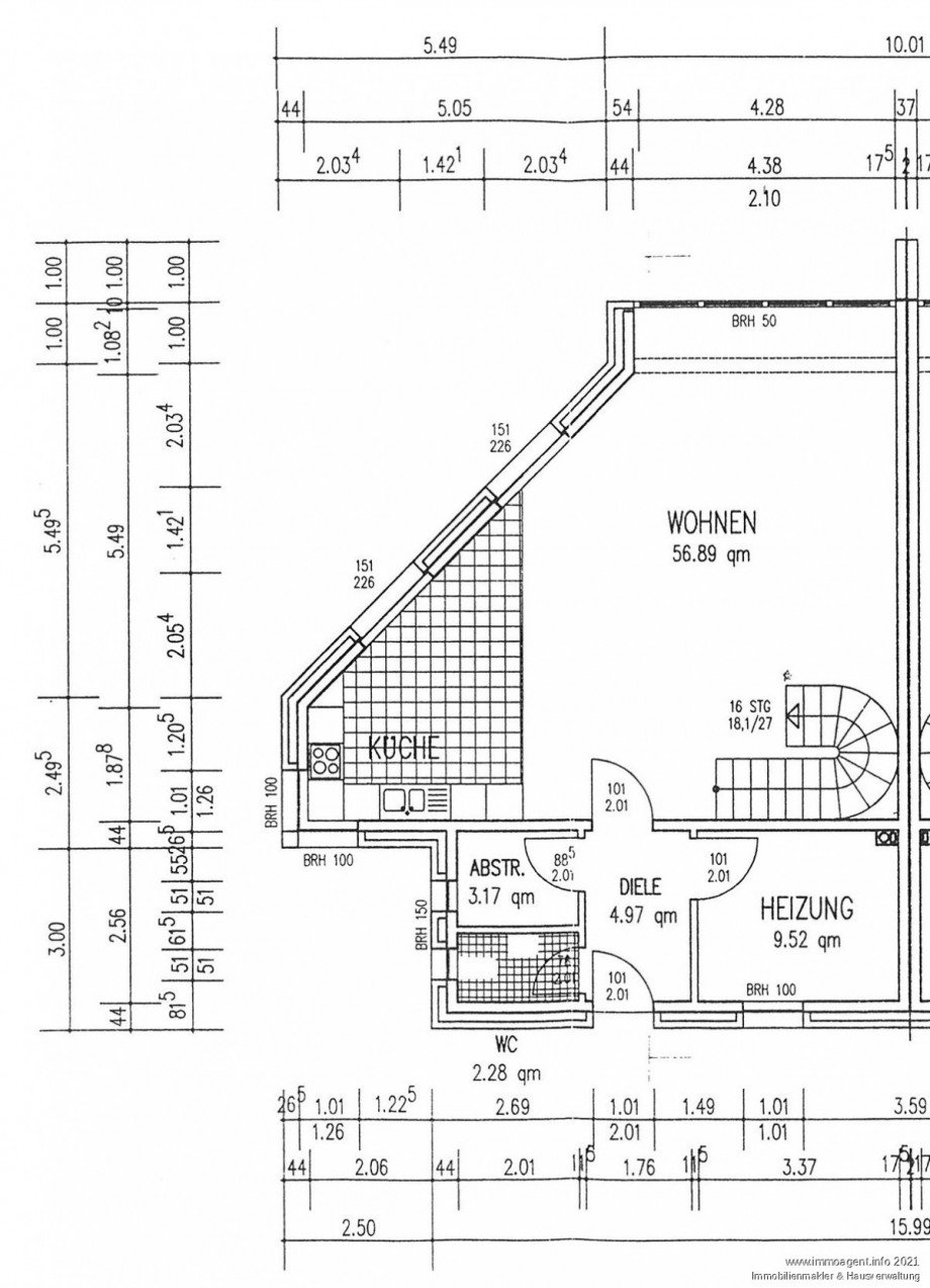 Grundriss EG Doppelhaush�lfte Enger