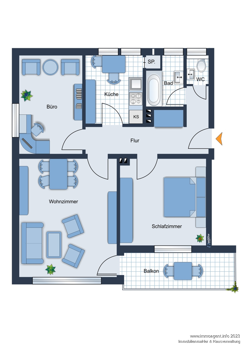 Grundriss Etagenwohnung Bielefeld