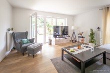 Wohnzimmer Moderne Vierzimmerwohnung im Bielefelder Westen mit kleinem Garten in Uni-N�he -VERMIETET-