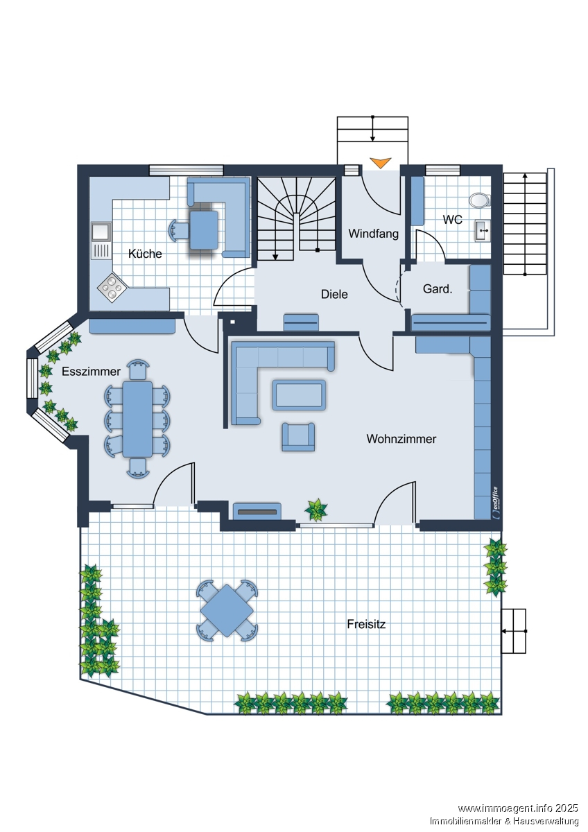25442_ Grundriss EG Einfamilienhaus Leopoldsh�he