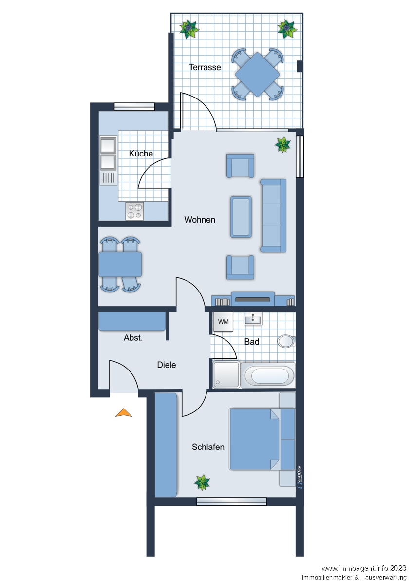 Grundriss Erdgeschosswohnung Bielefeld