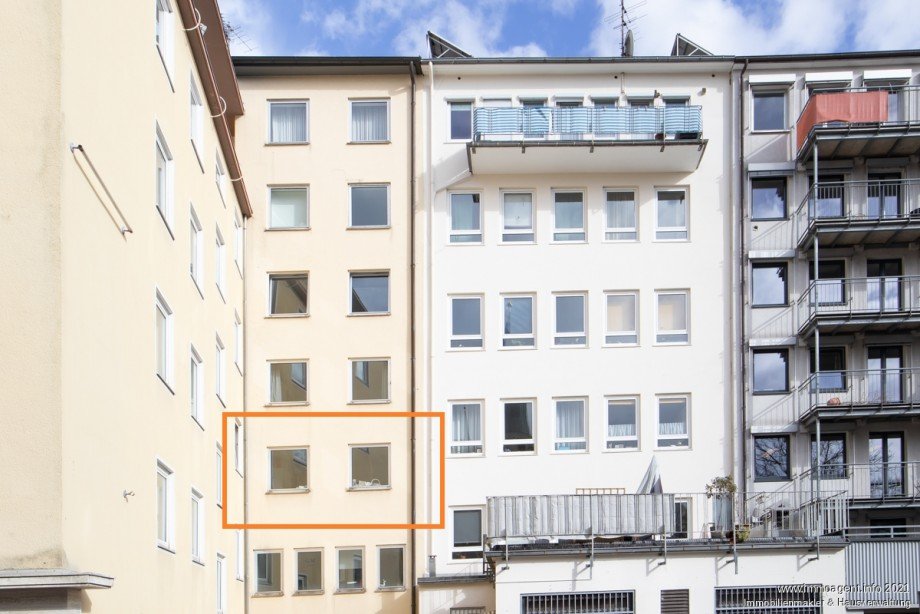 Au�enansicht hinten Etagenwohnung Bielefeld