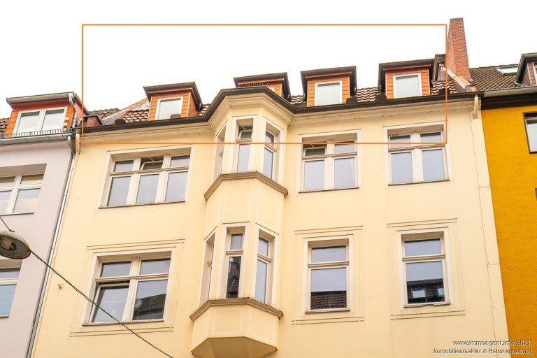 Au�enansicht Bielefeld Dachgeschosswohnung 2er-WG geeignet - Renovierte Dreizimmerwohnung in der Bielefelder Altstadt -VERMIETET-