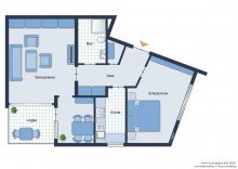 26496-005_Grundriss.jpg Selbst einziehen oder vermieten? Zentrale 3-Zimmer-Wohnung mit Loggia in Brackwede -VERKAUFT-