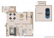 Grundriss Erdgeschoss Gem�tliches Einfamilienhaus mit d�nischem Charme -VERKAUFT-