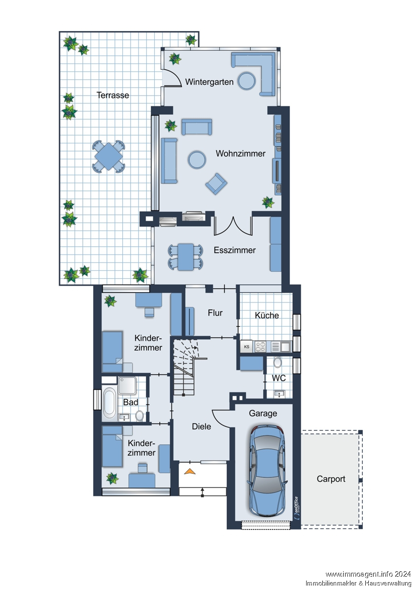 Grundriss EG Einfamilienhaus Spenge