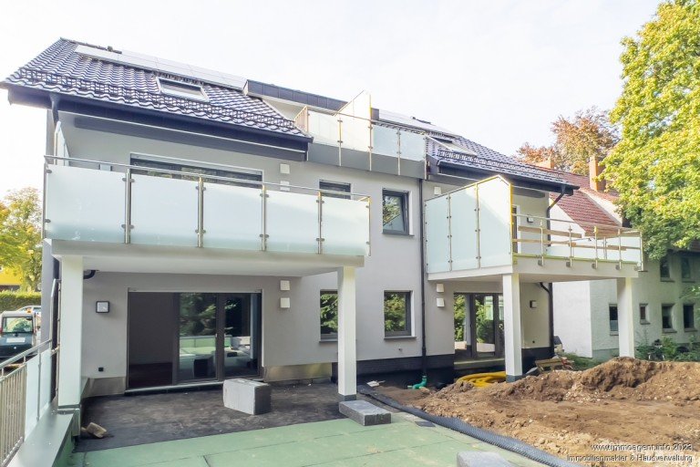 R�ckansicht Bielefeld Erdgeschosswohnung Moderne Neubauwohnung mit Terrasse