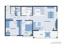 Grundriss Helle Dreizimmerwohnung nahe der Universit�t -VERMIETET-