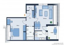 Grundriss Sch�ne Zweizimmerdachgeschosswohnung in Bielefeld-Heepen