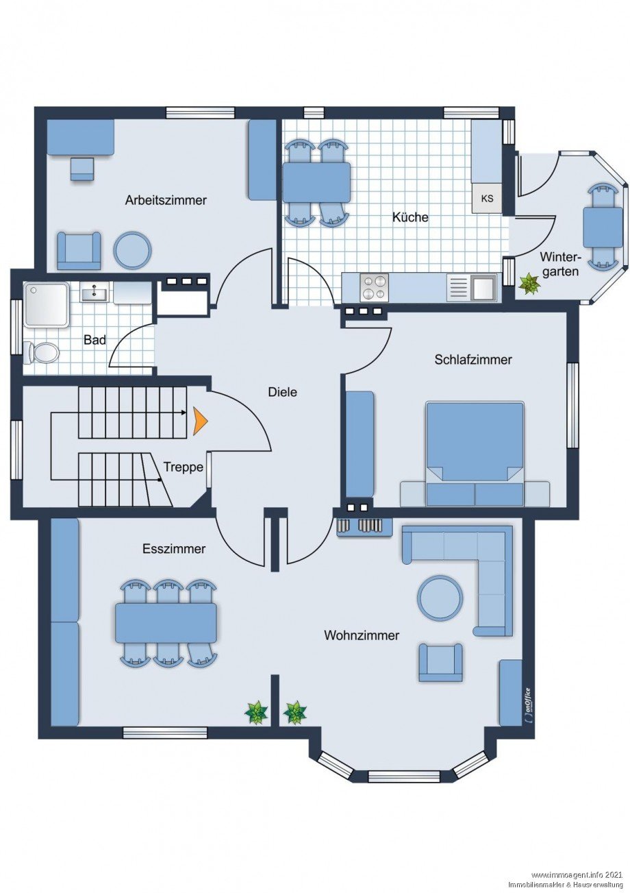 Grundriss Erdgeschosswohnung Bielefeld