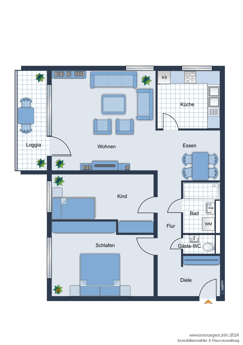 Grundriss Etagenwohnung Bielefeld