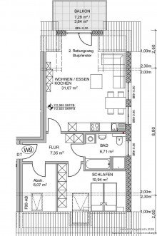 Grundriss Attraktive Dachgeschosswohnung in Heepen - VERMIETET -